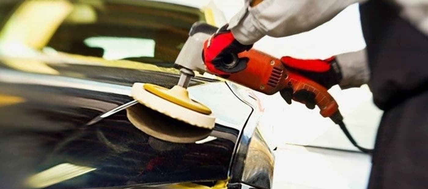 polishing a vehicle